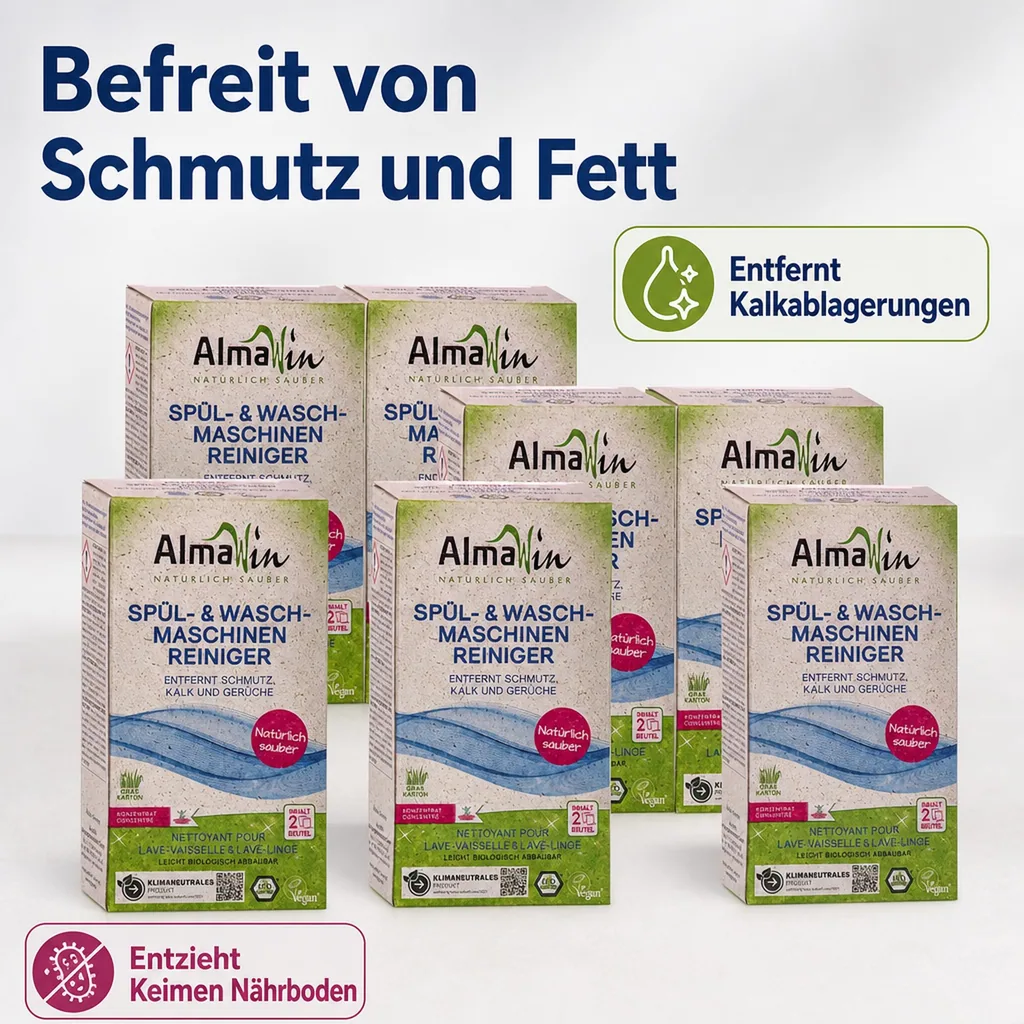 ALMAWIN Spül- und Waschmaschinenreiniger 6 x 200 g