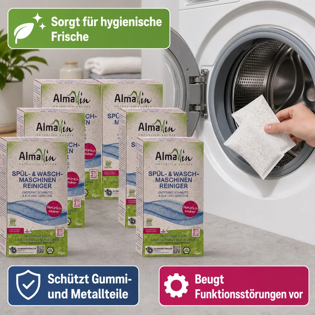 ALMAWIN Spül- und Waschmaschinenreiniger 6 x 200 g