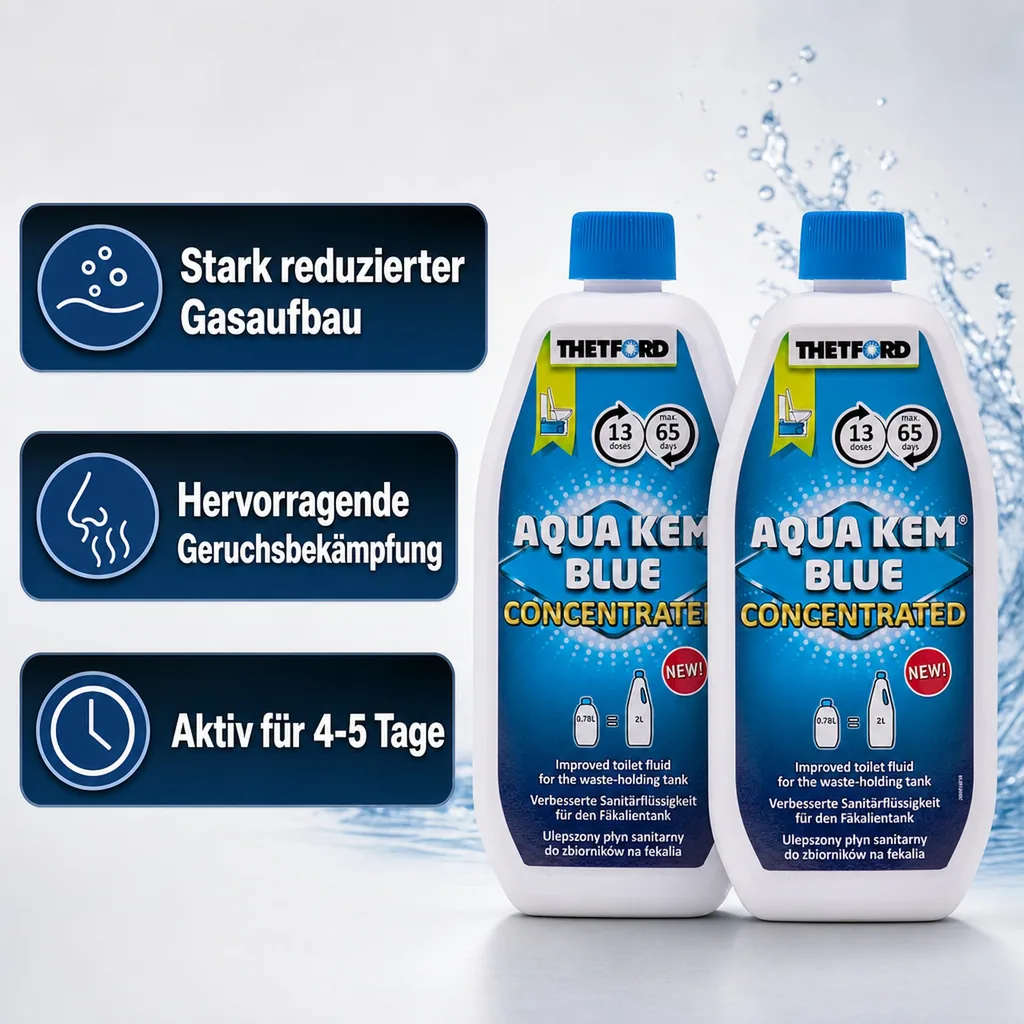 THETFORD Aqua Kem Blue 2 x 0,78 Liter Konzentrat
