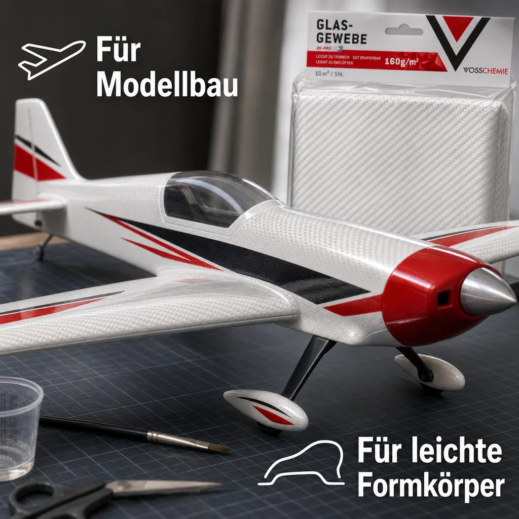 VOSSCHEMIE VC Glasgewebe 160 g/m² - 10,0 m² Inhalt