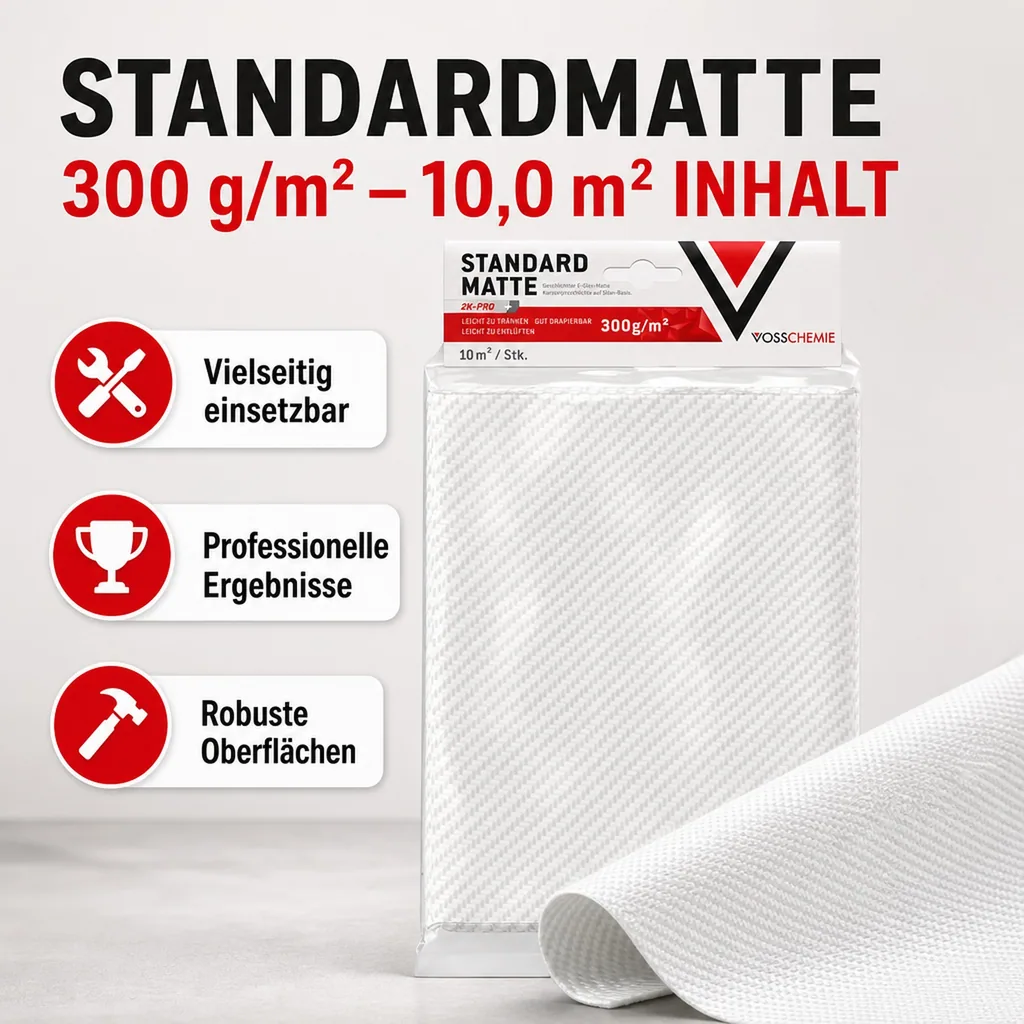 VOSSCHEMIE VC Standardmatte 300 g/m² - 10,0 m² Inhalt