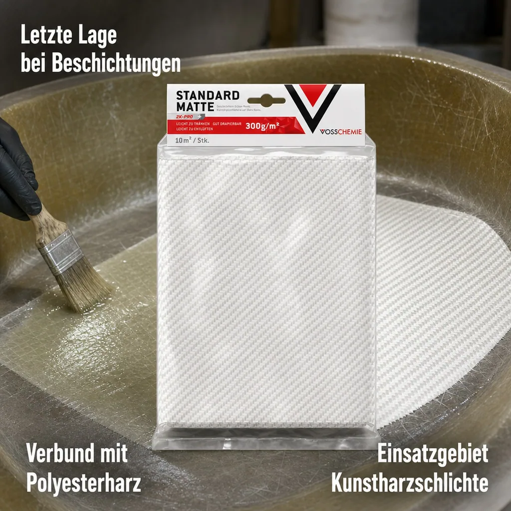 VOSSCHEMIE VC Standardmatte 300 g/m² - 10,0 m² Inhalt