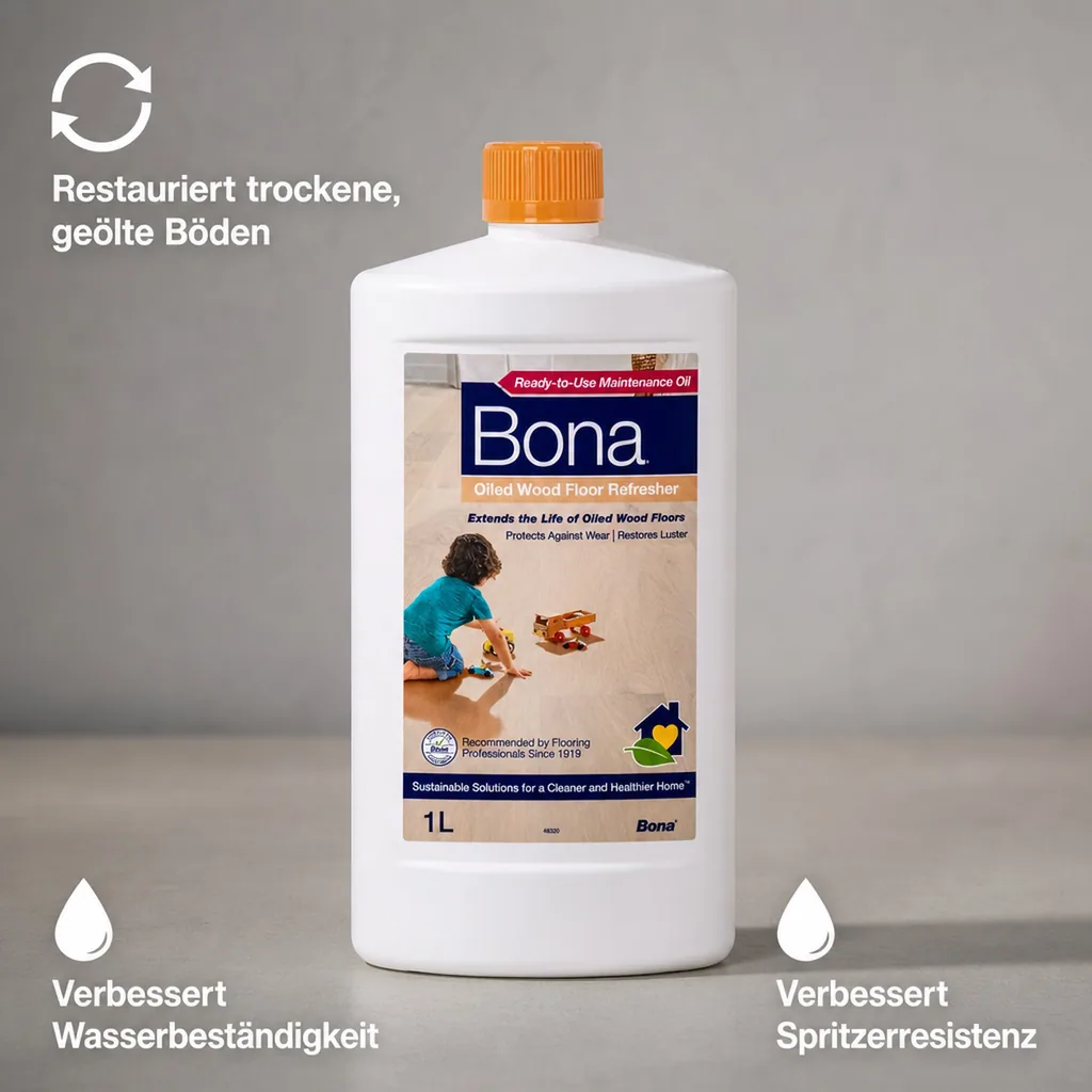 BONA Parkett Refresher 1 Liter für geölte Böden Oiled Wood Floor Refresher