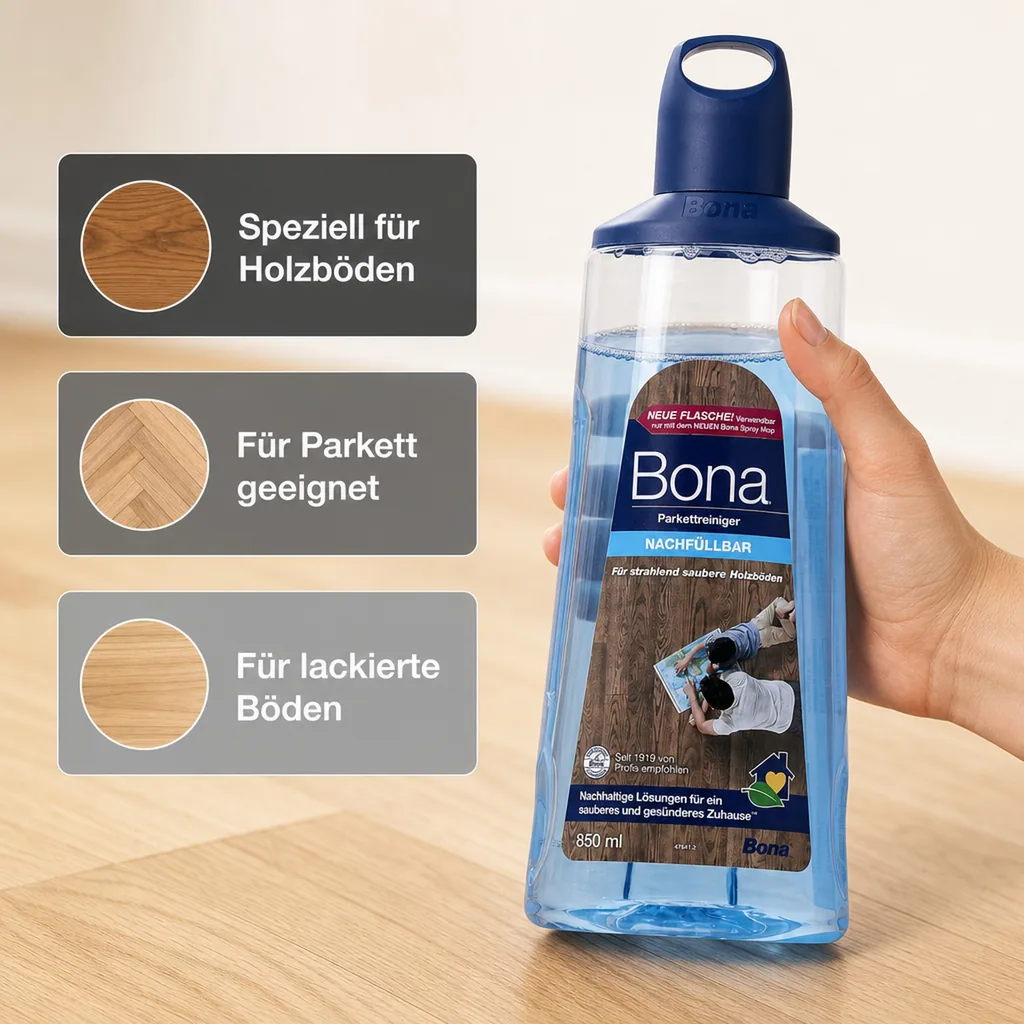 BONA Refiller 0,85 Liter für Holz- und Parkett Premium Spray Mopp