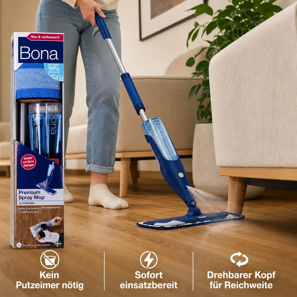 BONA Premium Spray Mopp für Parkett und Holzböden