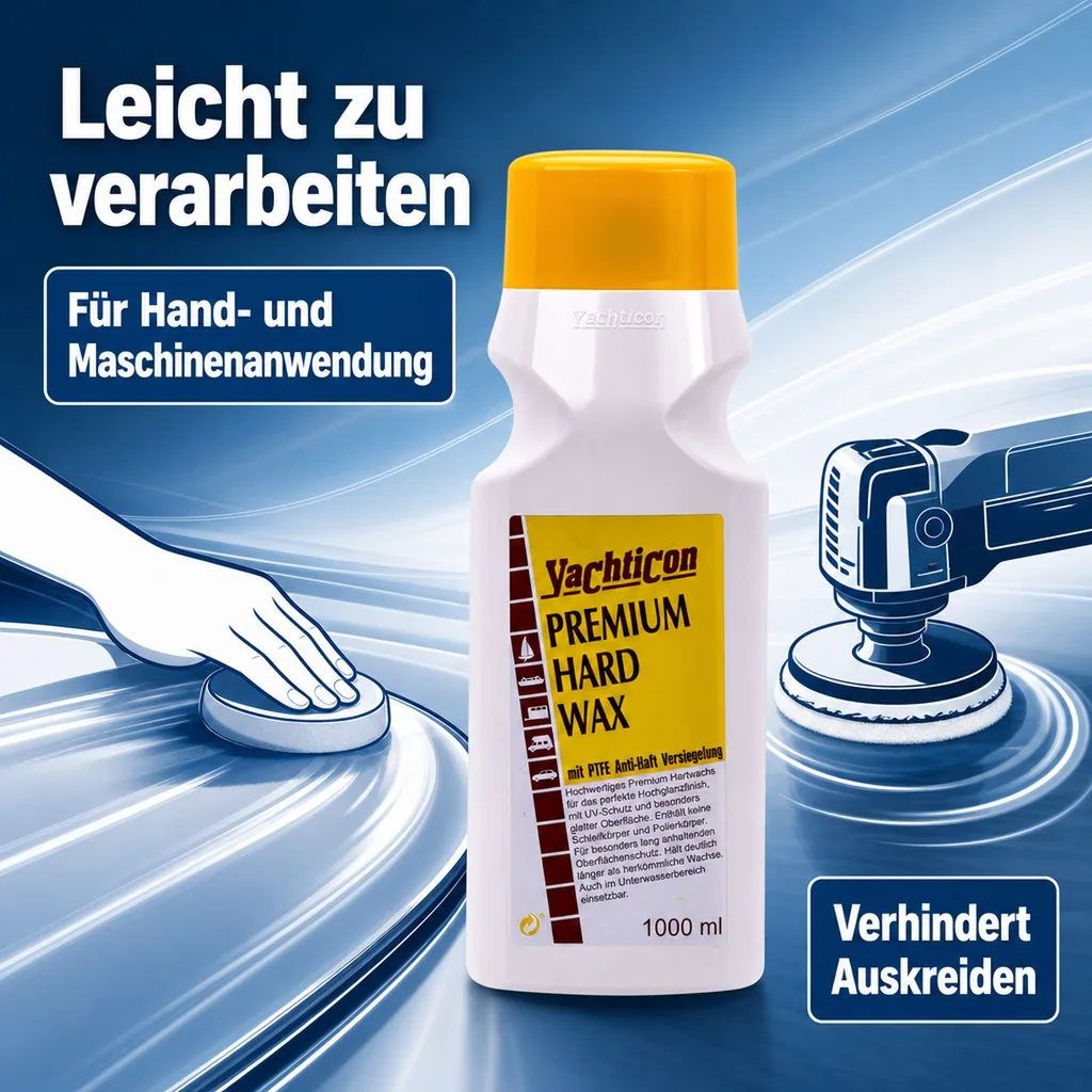 YACHTICON Premium Hard Wax 1000 ml mit Teflon® surface protector