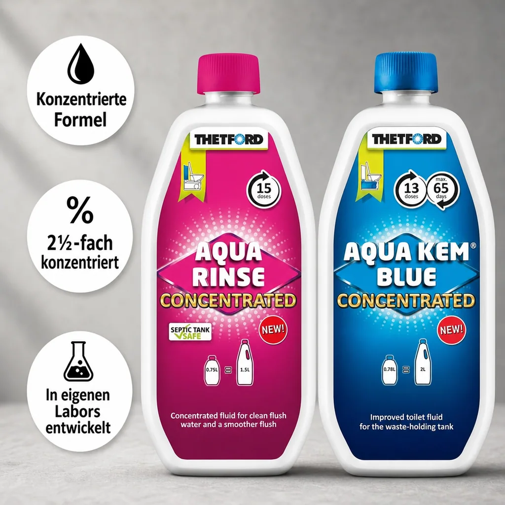 THETFORD Duopack Aqua Kem Blue 0,78 Liter & Aqua Rinse 0,75 Liter