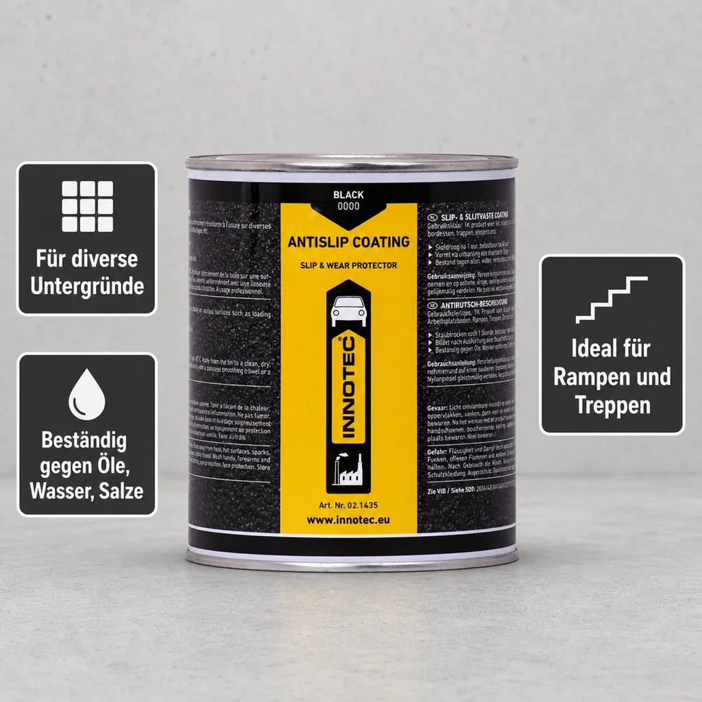 INNOTEC Anti Slip Coating schwarz 1 Liter Dose 02.1435