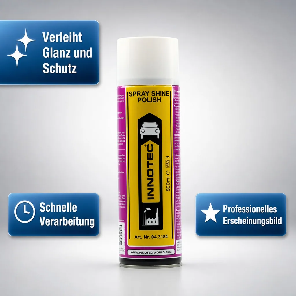 INNOTEC Spray Shine Polish 3 x 500 ml Lack- und Kunsstoffpolitur A