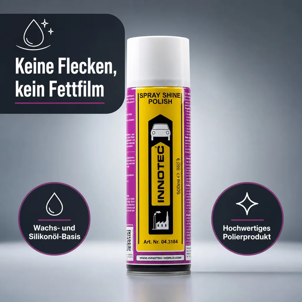 INNOTEC Spray Shine Polish 3 x 500 ml Lack- und Kunsstoffpolitur A