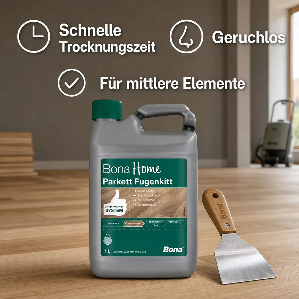 BONA Home Parkett Fugenkitt 1 Liter auf Wasserbasis
