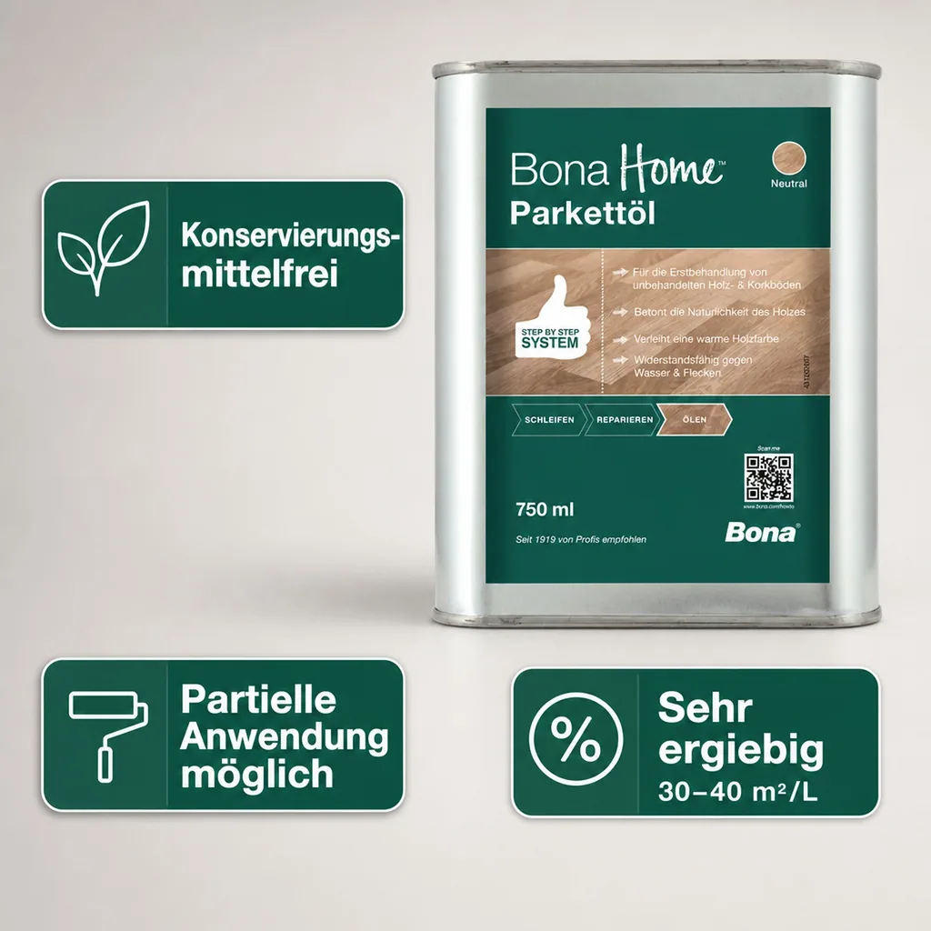 BONA Home Parkettöl 750 ml neutral