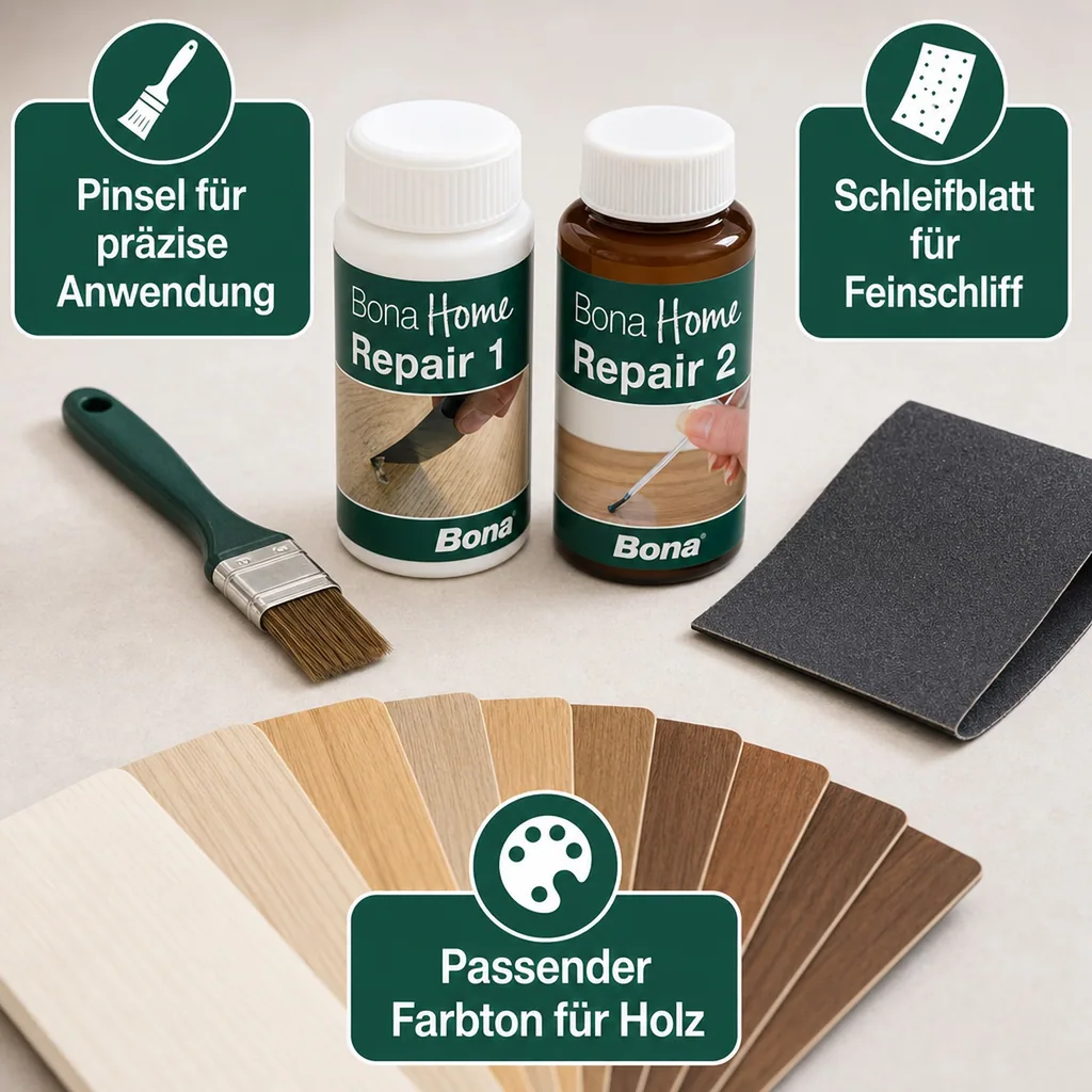 BONA Home Reparatur Set 4 teilig Fichte/Esche Ash