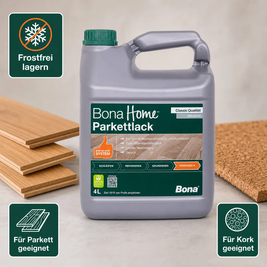 BONA Home Parkettlack Classic 4 Liter glänzend