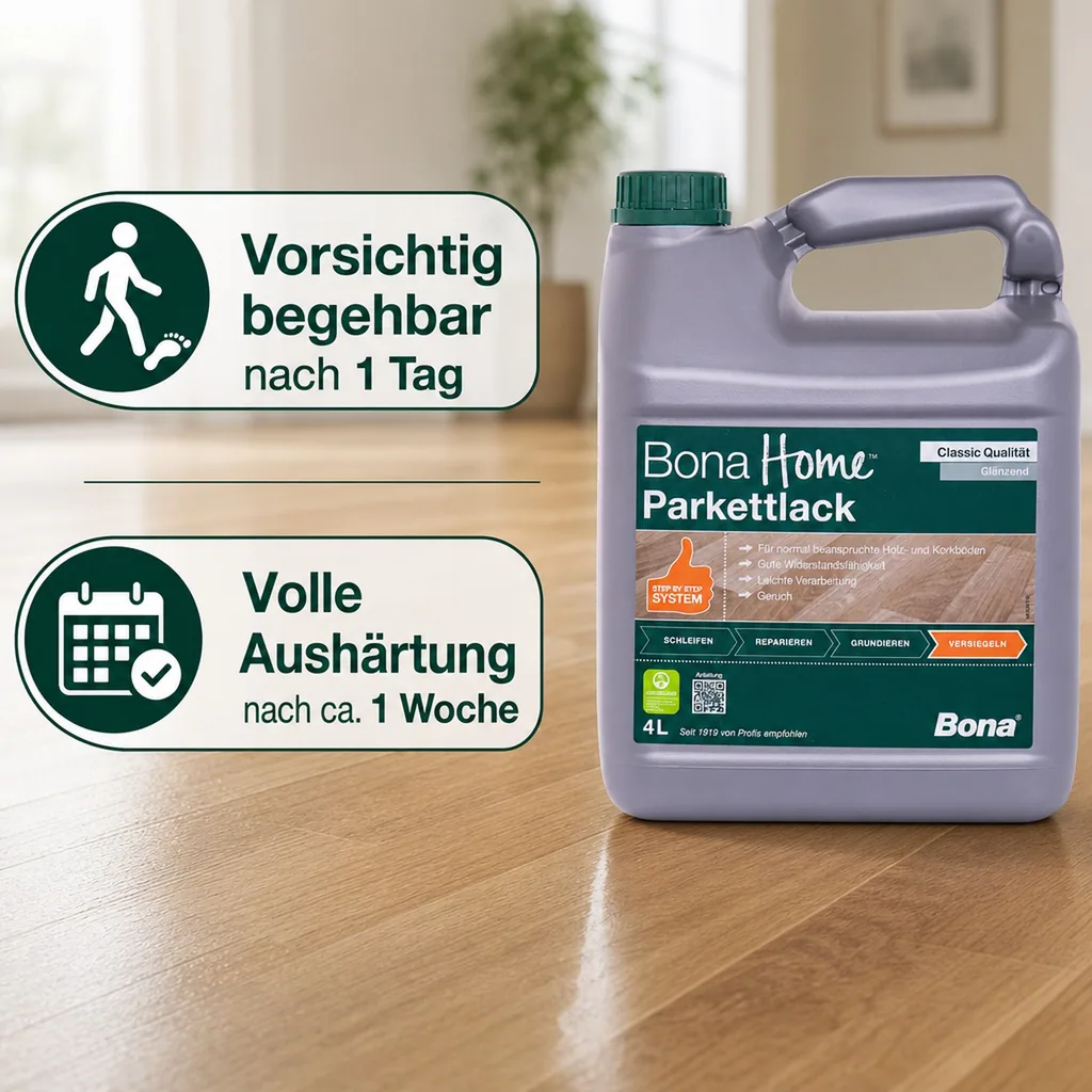 BONA Home Parkettlack Classic 4 Liter glänzend