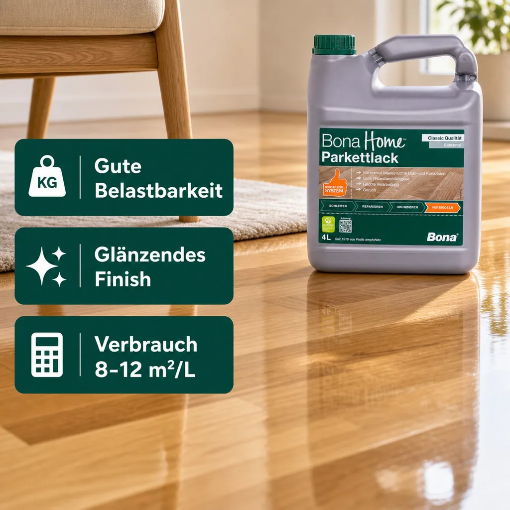 BONA Home Parkettlack Classic 4 Liter glänzend