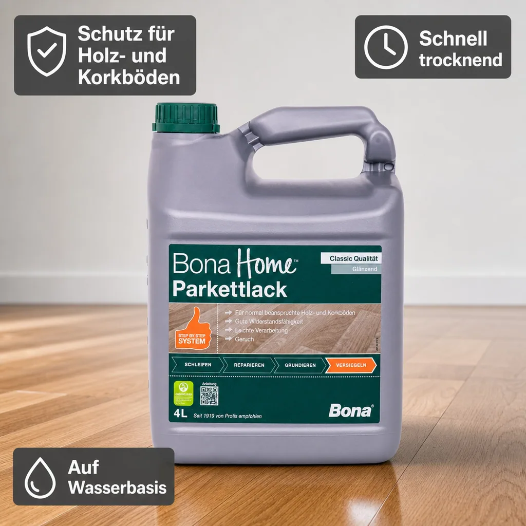 BONA Home Parkettlack Classic 4 Liter glänzend