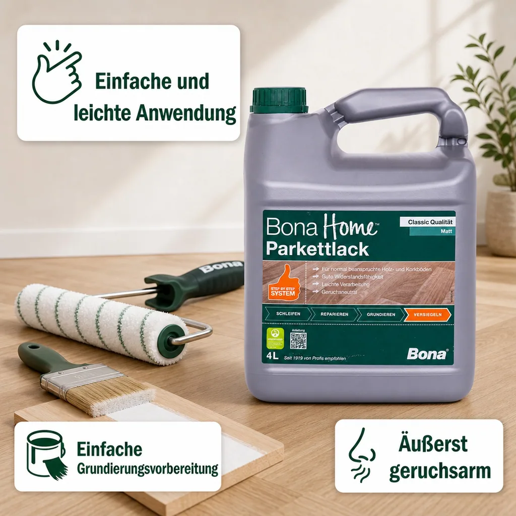 BONA Home Parkettlack Classic 4 Liter matt