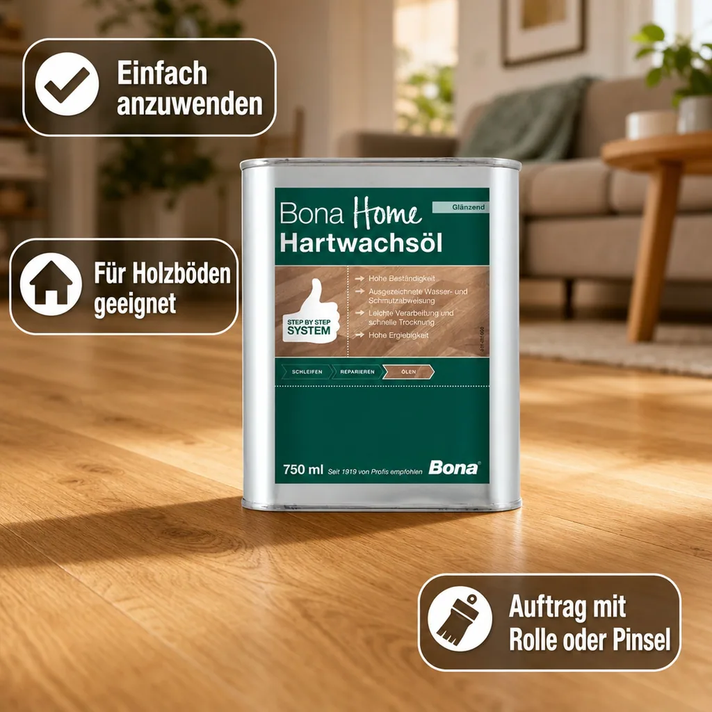 BONA Home Hartwachsöl 750 ml glänzend