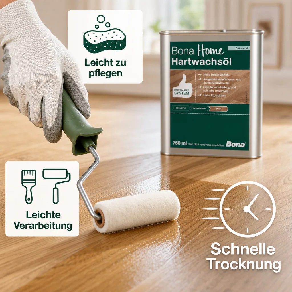 BONA Home Hartwachsöl 750 ml glänzend