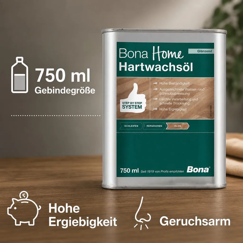 BONA Home Hartwachsöl 750 ml glänzend