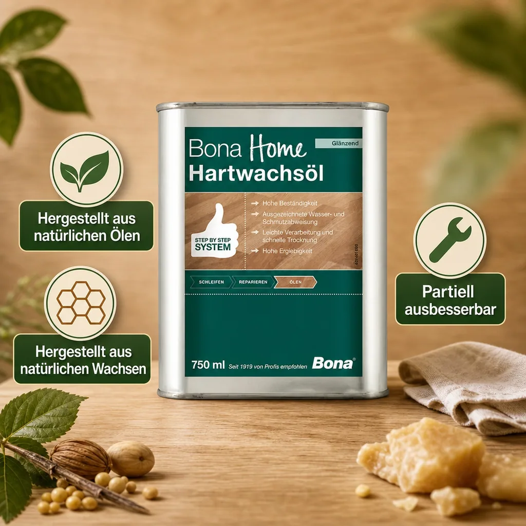 BONA Home Hartwachsöl 750 ml glänzend