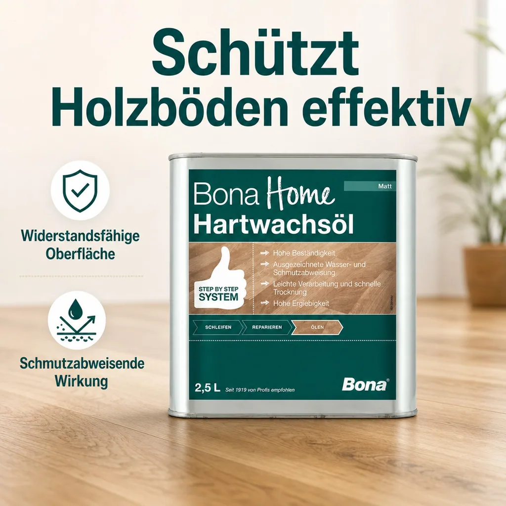 BONA Home Hartwachsöl 2,5 Liter matt