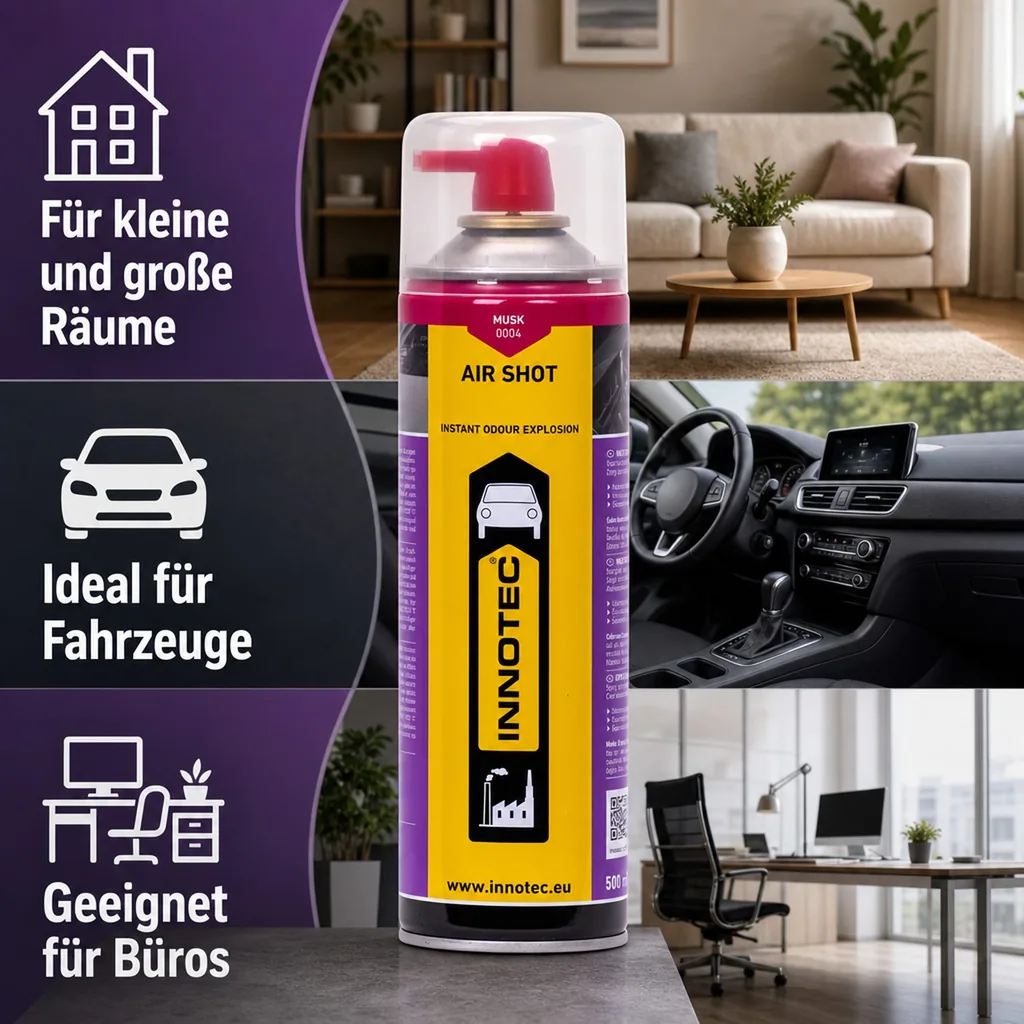 INNOTEC Air Shot Musk 500 ml Duftspray für Raum / Auto