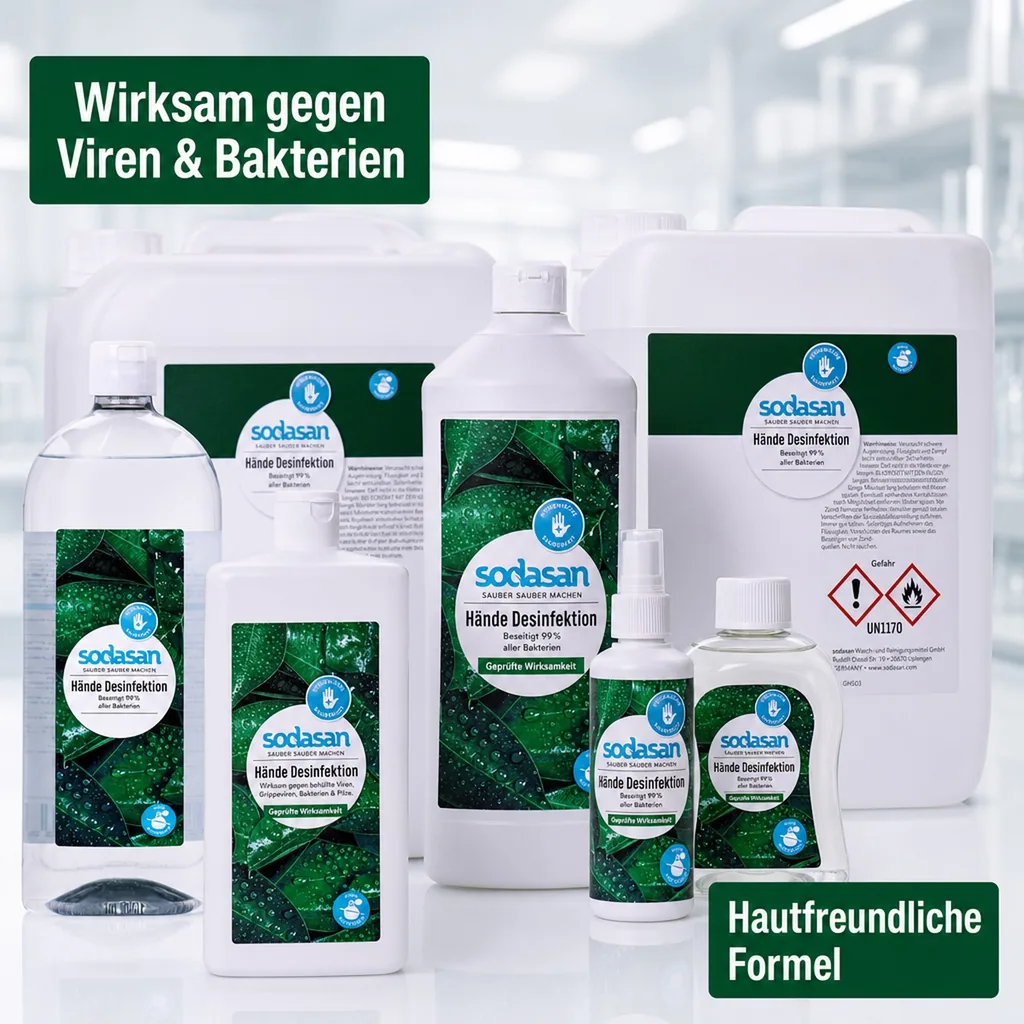 SODASAN Händedesinfektion in verschiedenen Größen