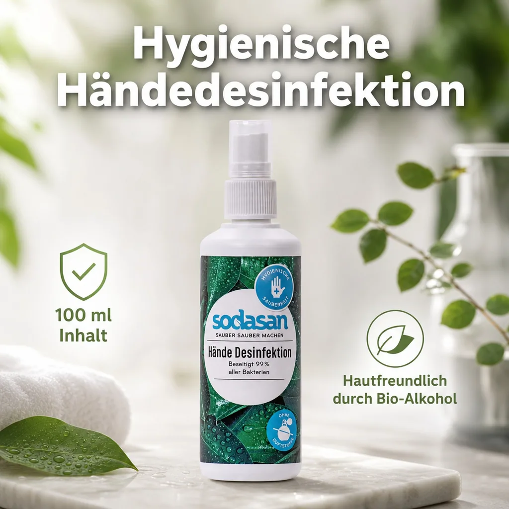 SODASAN Händedesinfektion 100 ml Fingerzerstäuber