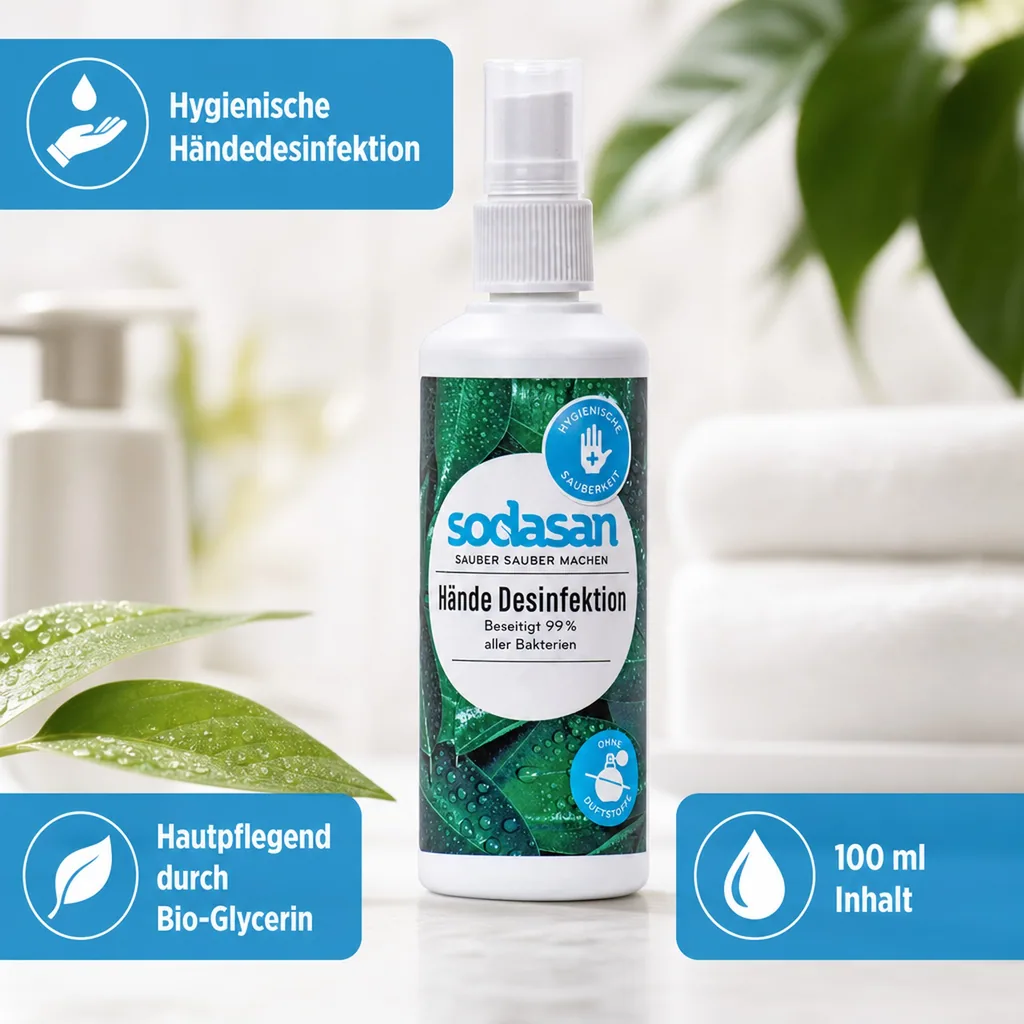 SODASAN Händedesinfektion 100 ml Fingerzerstäuber