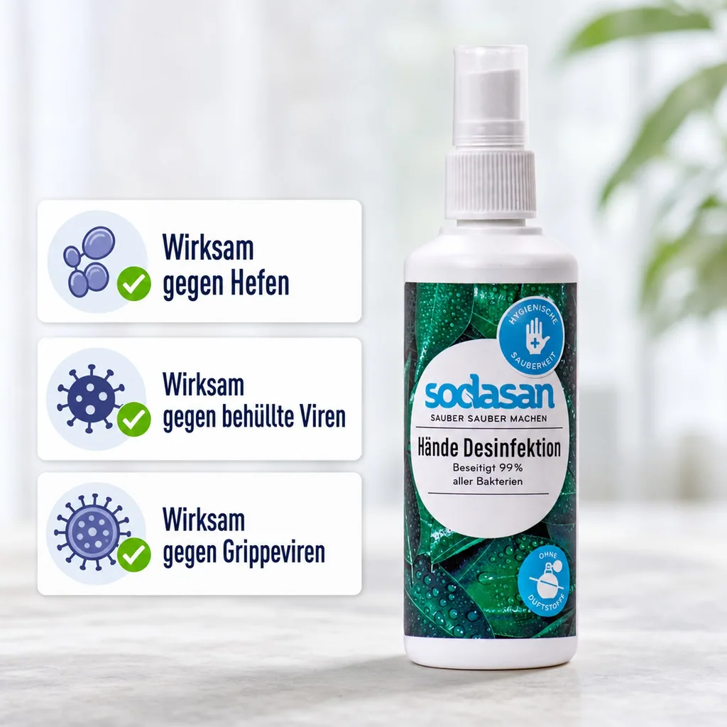 SODASAN Händedesinfektion 100 ml Fingerzerstäuber