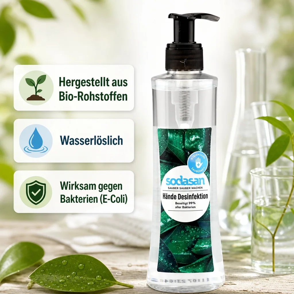 SODASAN Händedesinfektion 250 ml PET Flasche
