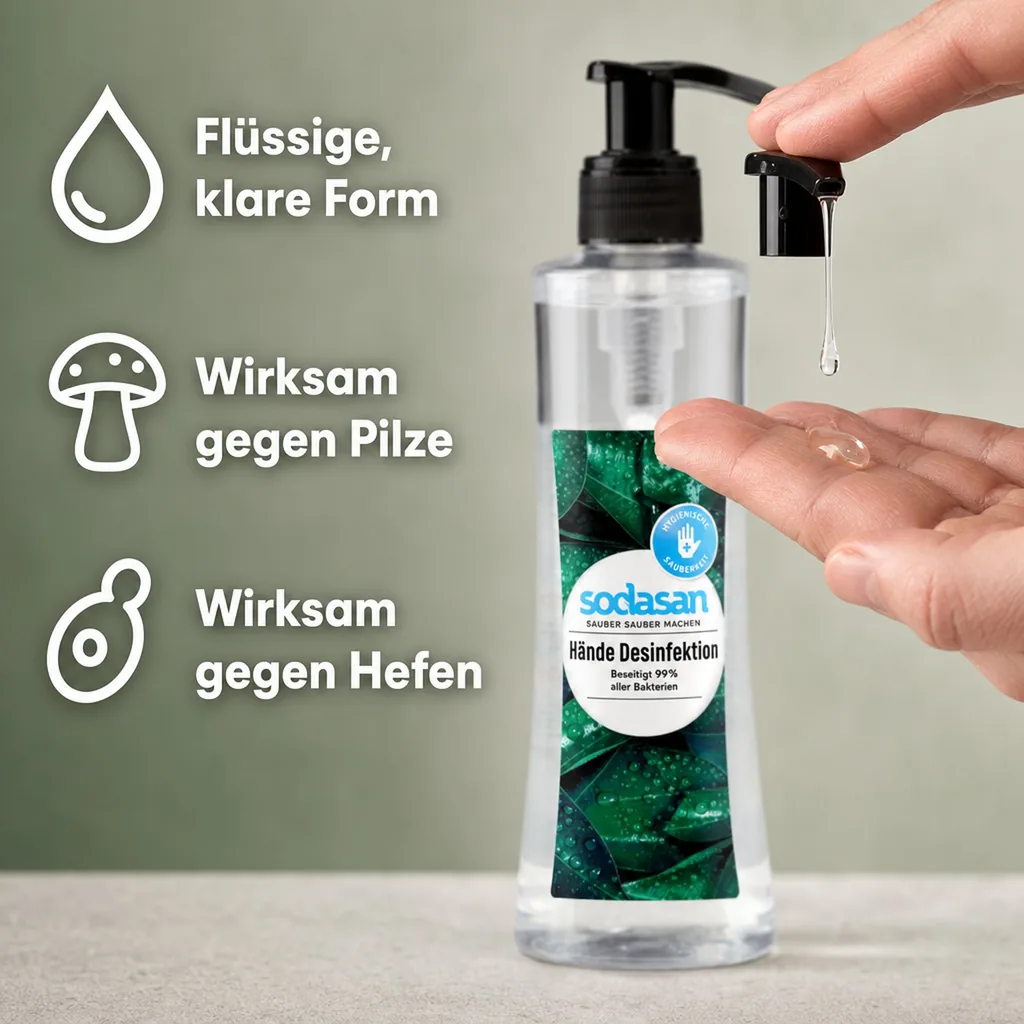 SODASAN Händedesinfektion 250 ml PET Flasche