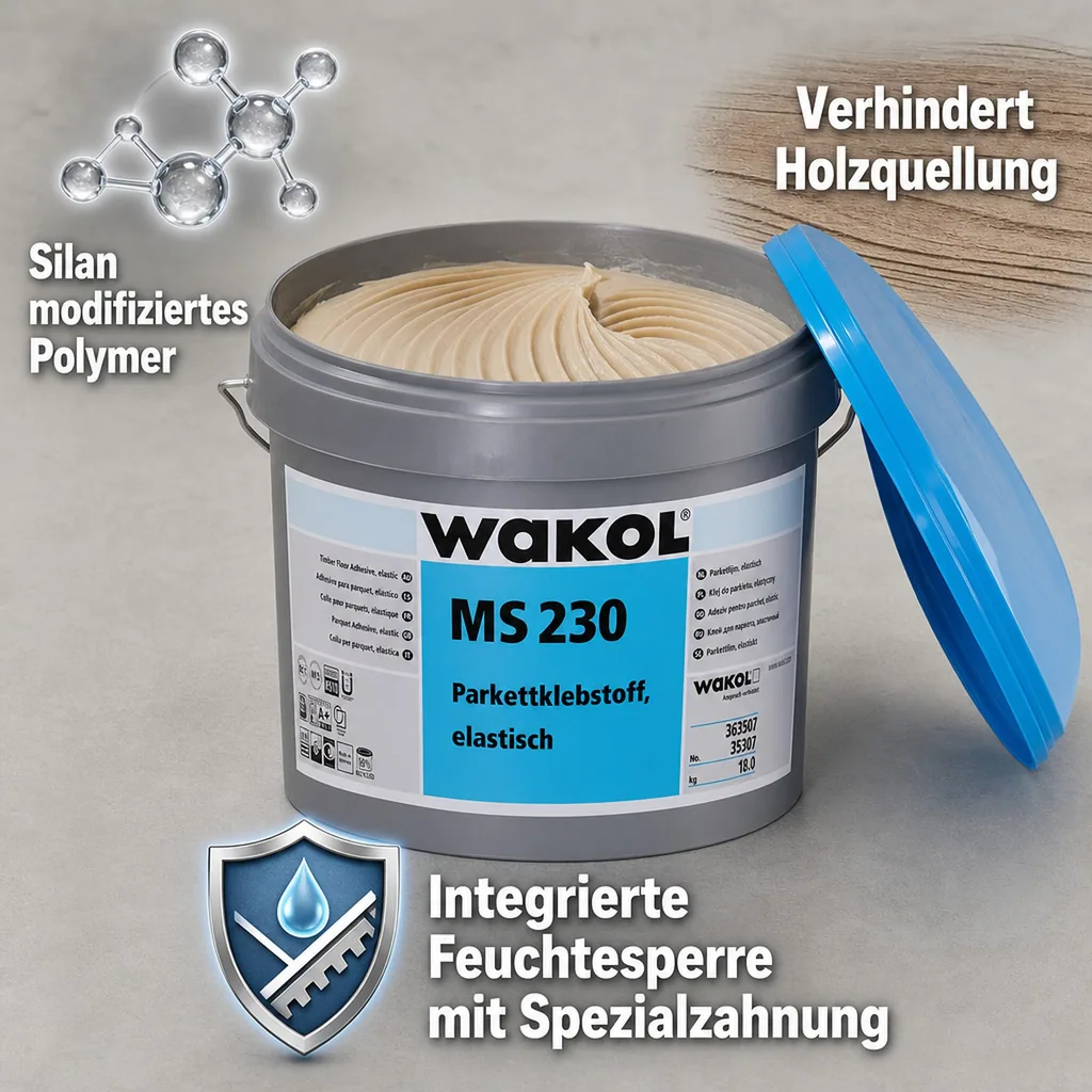 WAKOL MS 230 Parkettklebstoff elastisch 18kg