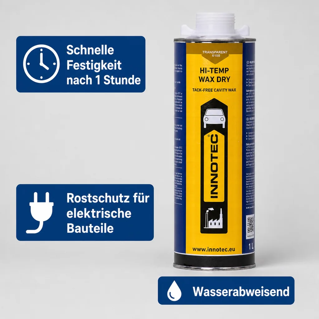 INNOTEC Hi Temp Wax DRY 1 Liter transparent Unterbodenschutz