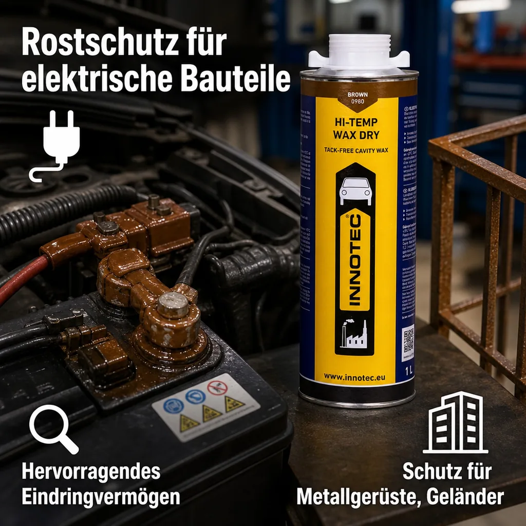 INNOTEC Hi Temp Wax DRY 1 Liter braun Unterbodenschutz