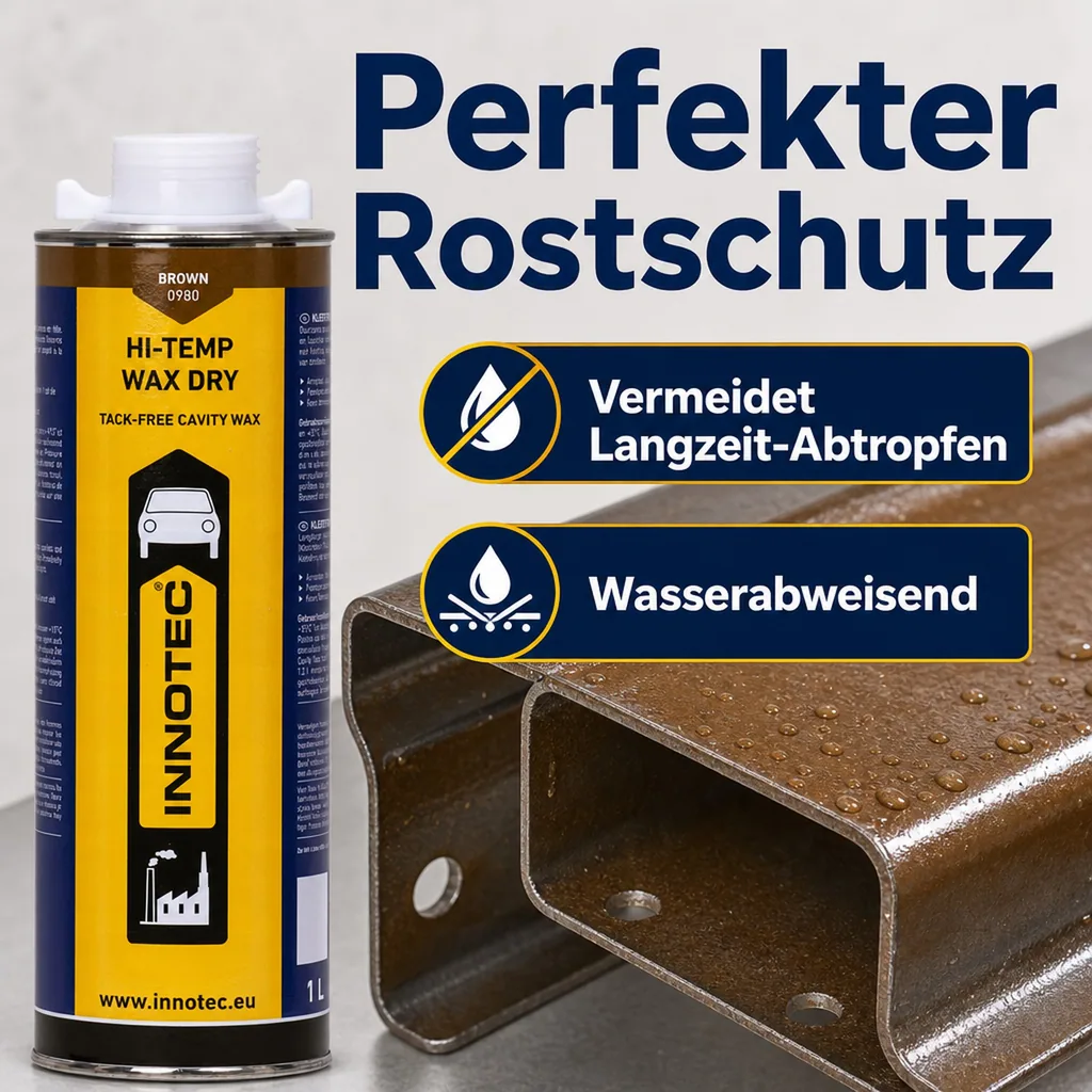 INNOTEC Hi Temp Wax DRY 1 Liter braun Unterbodenschutz