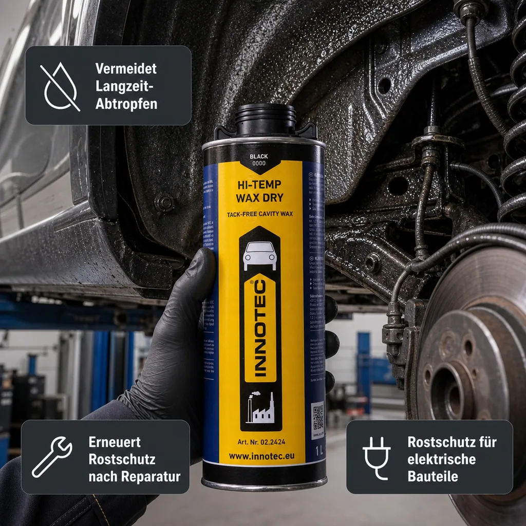 INNOTEC Hi Temp Wax DRY 1 Liter schwarz Unterbodenschutz