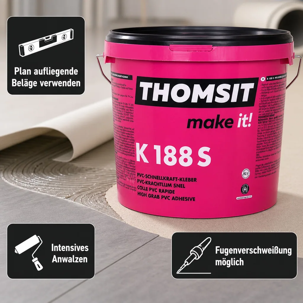 THOMSIT K 188 S PVC-Schnellkraftkleber 14kg