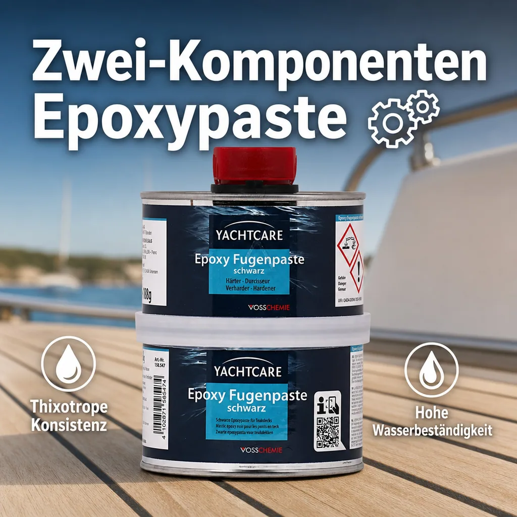 YACHTCARE EP Fugenpaste schwarz A+B 500 A