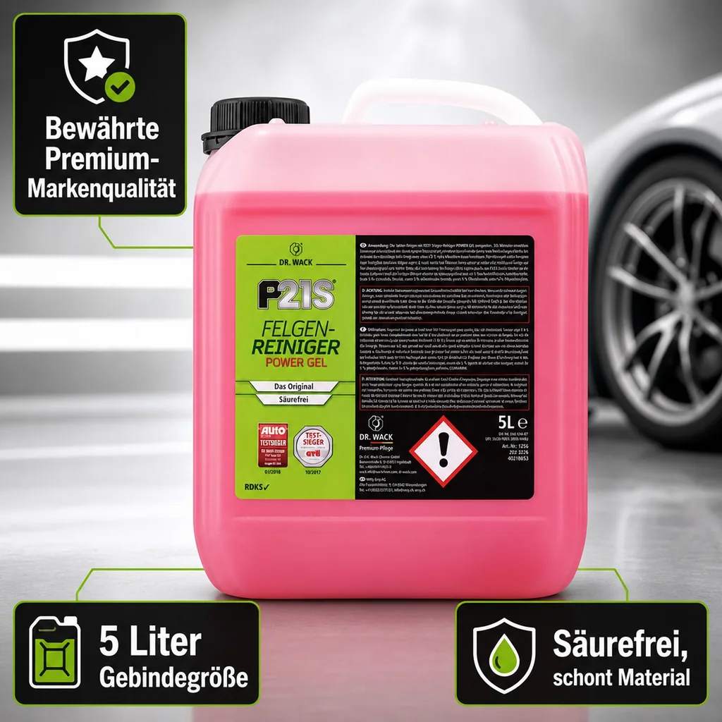 DR. WACK KFZ P21S Felgen-Reiniger POWER GEL 5 Liter