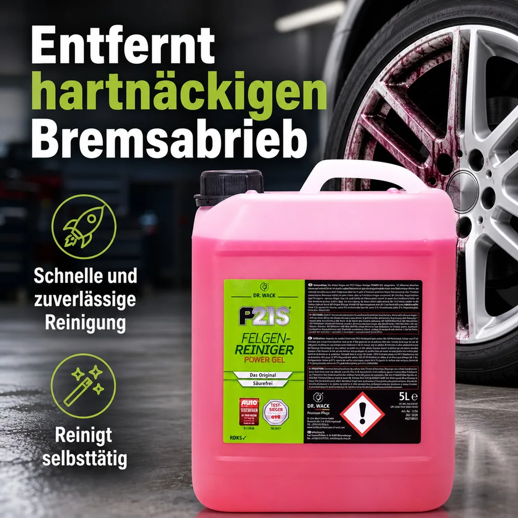DR. WACK KFZ P21S Felgen-Reiniger POWER GEL 5 Liter