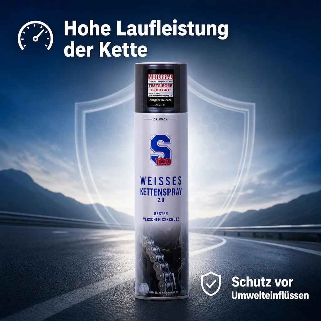DR. WACK S100 Weißes Kettenspray 2.0, 400 ml