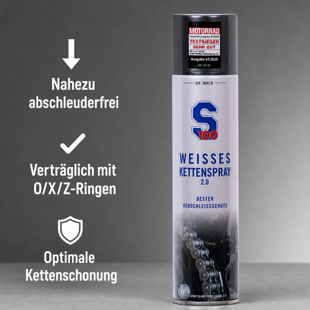 DR. WACK S100 Weißes Kettenspray 2.0, 400 ml