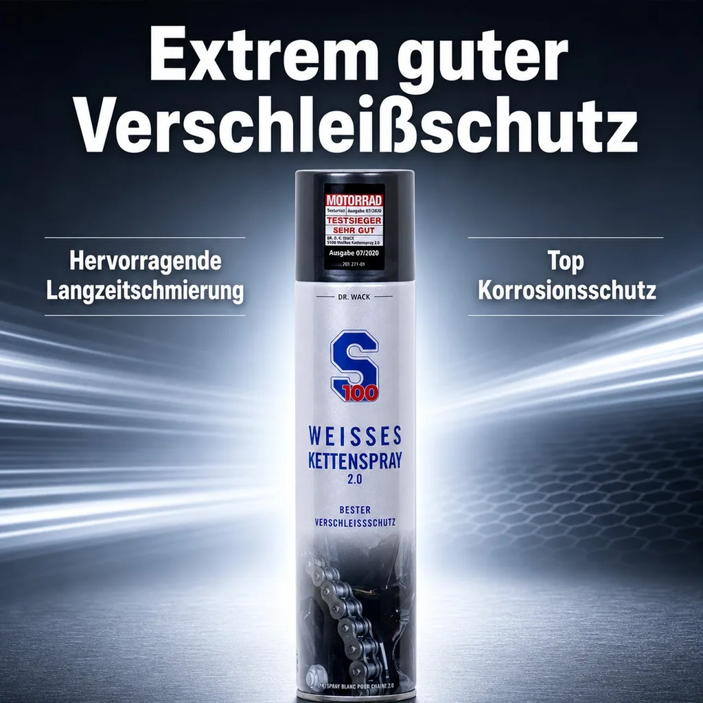 DR. WACK S100 Weißes Kettenspray 2.0, 400 ml
