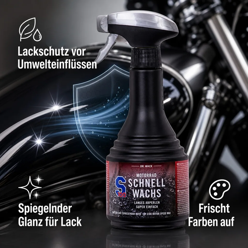 DR. WACK S100 Motorrad-Schnellwachs 500 ml