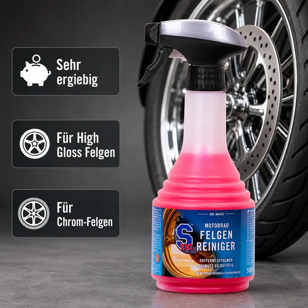 DR. WACK S100 Motorrad Felgenreiniger 500 ml