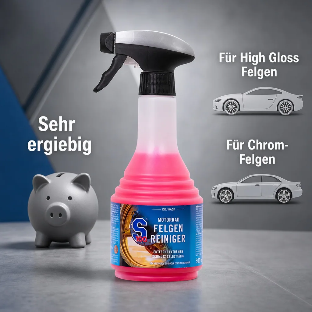 DR. WACK S100 Motorrad Felgenreiniger 500 ml