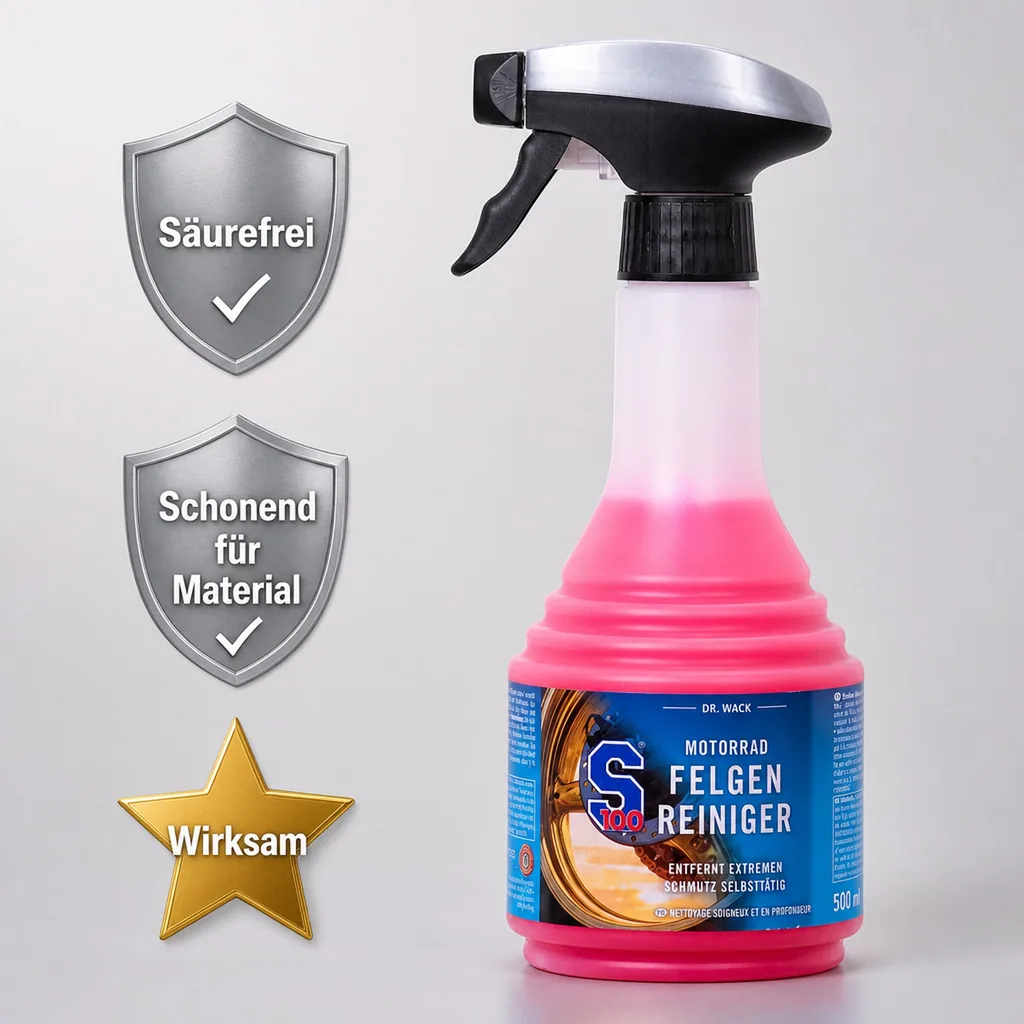 DR. WACK S100 Motorrad Felgenreiniger 500 ml
